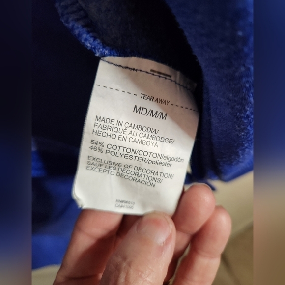 Under Armour Blue Zip Hoodie sz Medium - Picture 6 of 9